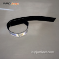 Bracciale in velcro con reticolo in cristallo bianco riflettente in PVC